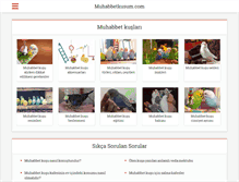 Tablet Screenshot of muhabbetkusum.com